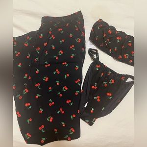 NWT WeWoreWhat Cherry Swim Set 🍒